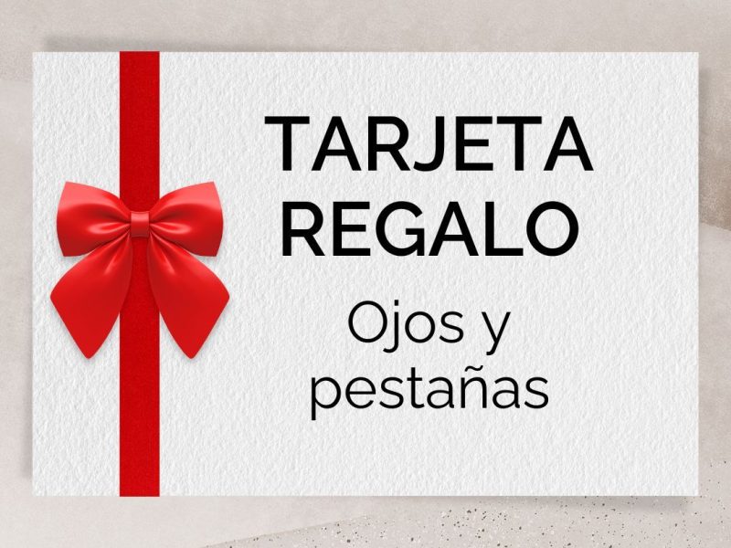 Tarjeta regalo: Ojos y pestañas